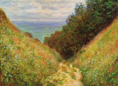 Claude Monet Road at la Cavee, Pourville oil painting picture